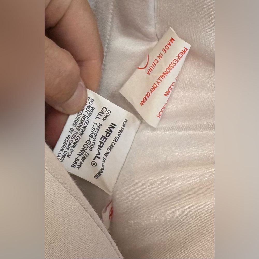 Imperial Elegant Strapless beaded Wedding Dress GORGEOUS!size 12-see pics EUC - Picture 11 of 17